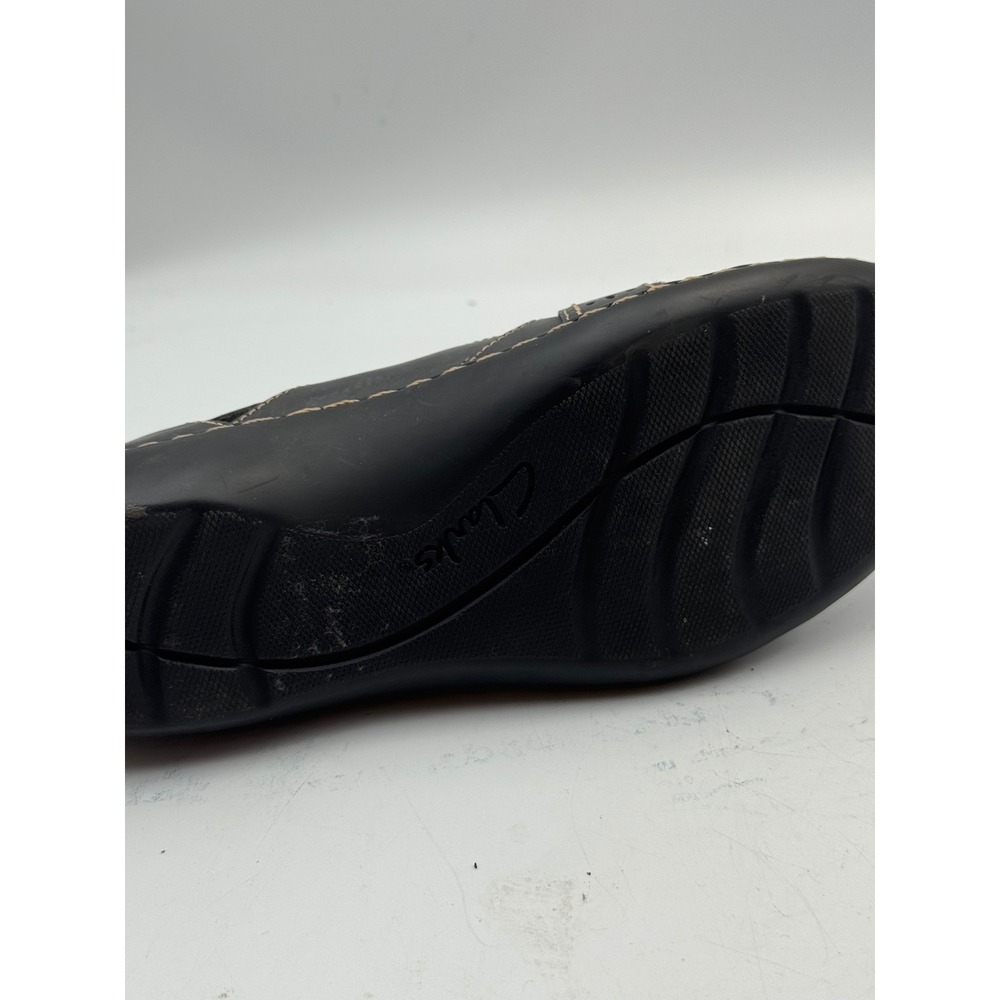 Clarks Bendables Black Leather Laser Cut Mary Jane Comfort Shoes Womens 7 M‎ - Picture 4 of 8